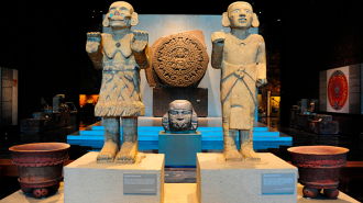 Sala Mexica del Museo Nacional de Antropología.