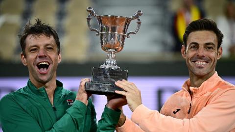 El argentino Horacio Zeballos y el español Marcel Granollers.